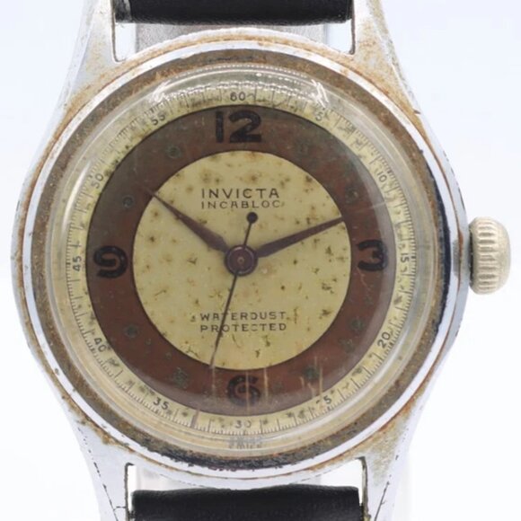 Vintage Invicta Bullseye Dial Men\'s Mechanical Wristwatch Swiss Steel & Chrome main image 5